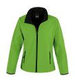 Dames Softshell Jas Result R231F Vivid Green/Black